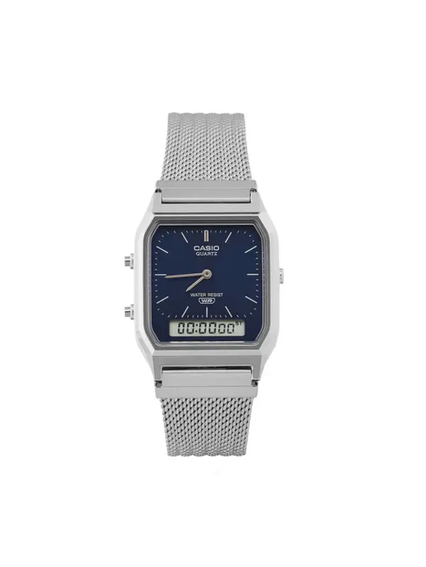 Casio Casio Sat Vintage AQ-230EM-2AEF Srebrna