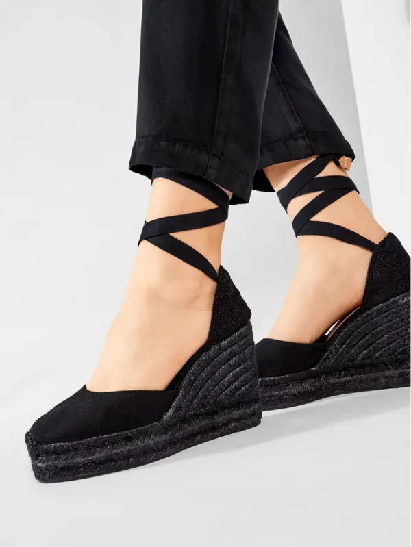 Castañer Castañer Espadrile Carina C/8ED/001 020966-100 Crna