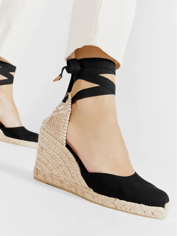 Castañer Castañer Espadrile Carina/8/001 020962-100 Crna