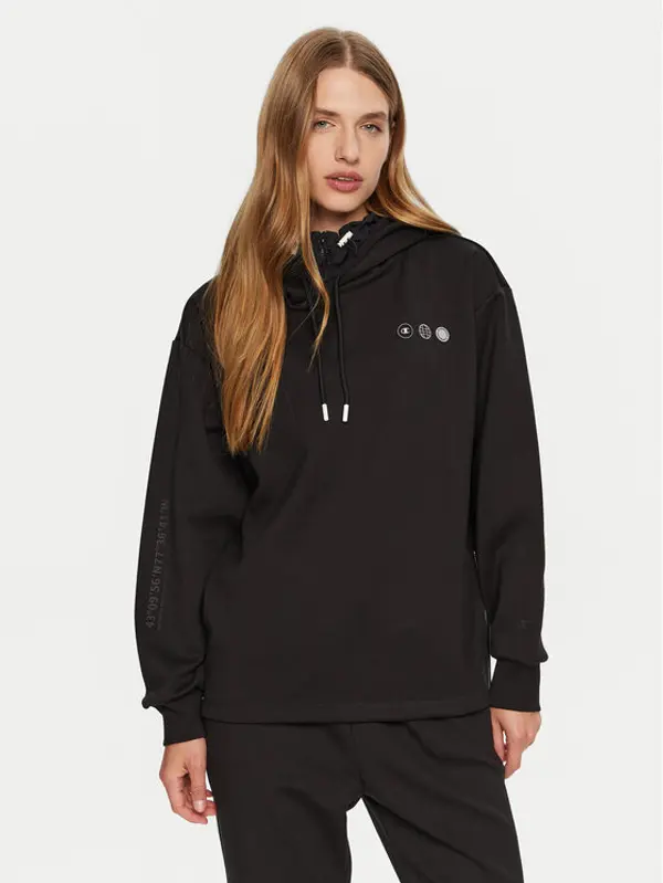 Champion Champion Majica dugih rukava 117515 Crna Loose Fit