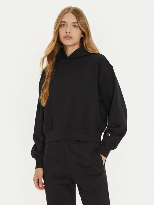 Champion Champion Majica dugih rukava 117539 Crna Loose Fit