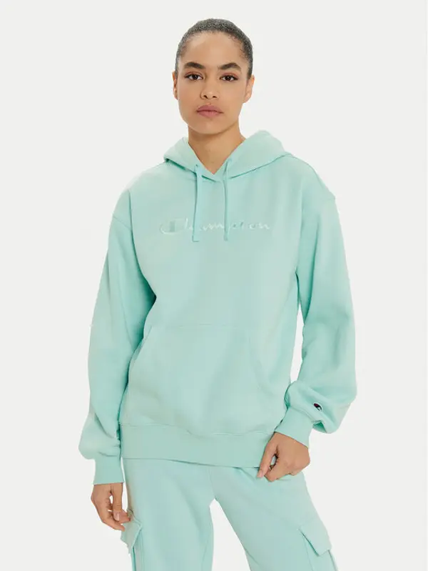 Champion Champion Majica dugih rukava 117581 Zelena Regular Fit
