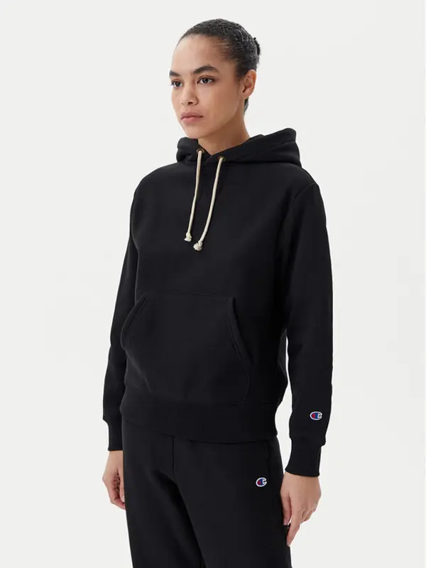 Champion Champion Majica dugih rukava 117869 Crna Regular Fit