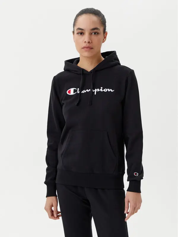 Champion Champion Majica dugih rukava 118097 Crna Slim Fit
