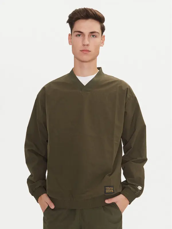 Champion Champion Majica dugih rukava 220416 Zelena Loose Fit