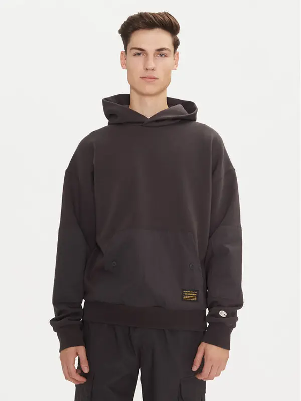 Champion Champion Majica dugih rukava 220420 Siva Loose Fit