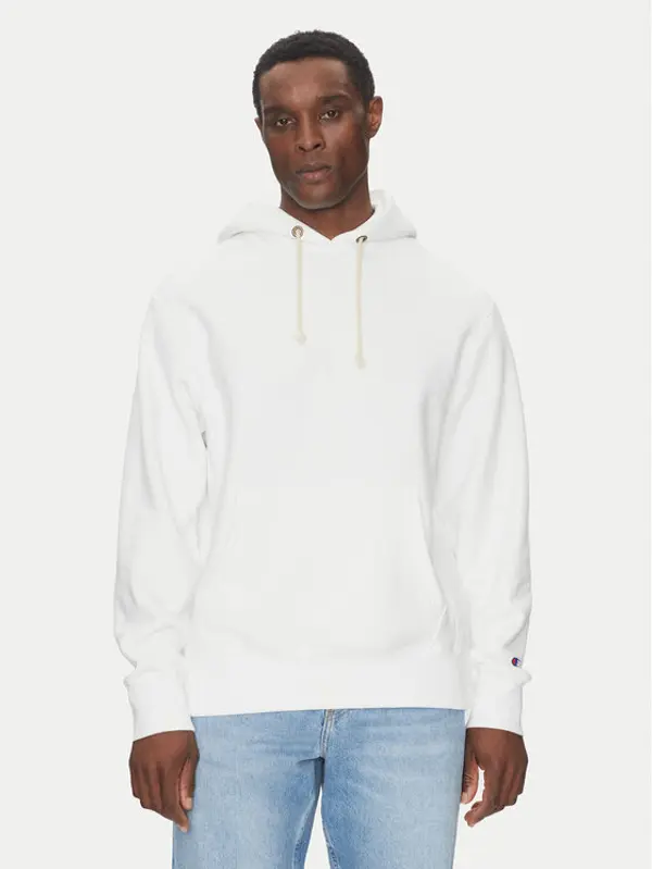 Champion Champion Majica dugih rukava 220705 Bijela Relaxed Fit