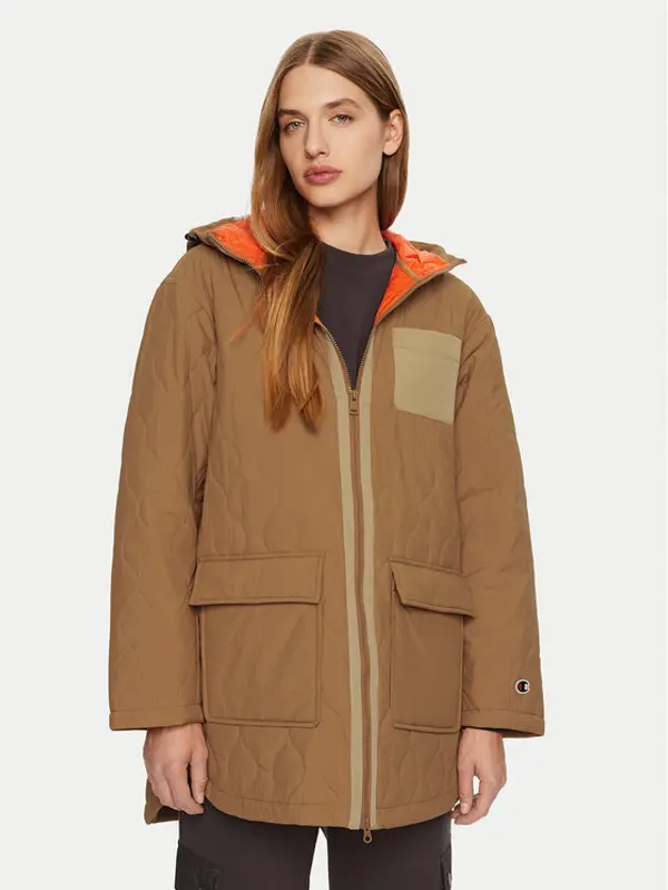Champion Champion Pernata jakna 117573 Bež Custom Fit