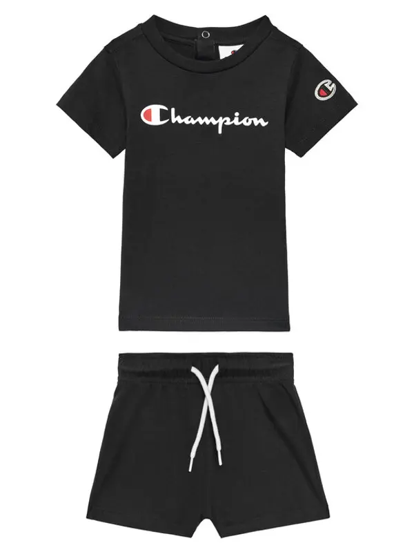 Champion Champion Set majica i hlače 307055 Crna Regular Fit