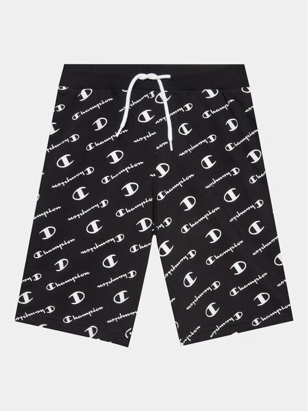 Champion Champion Sportske kratke hlače 306297 Crna Regular Fit