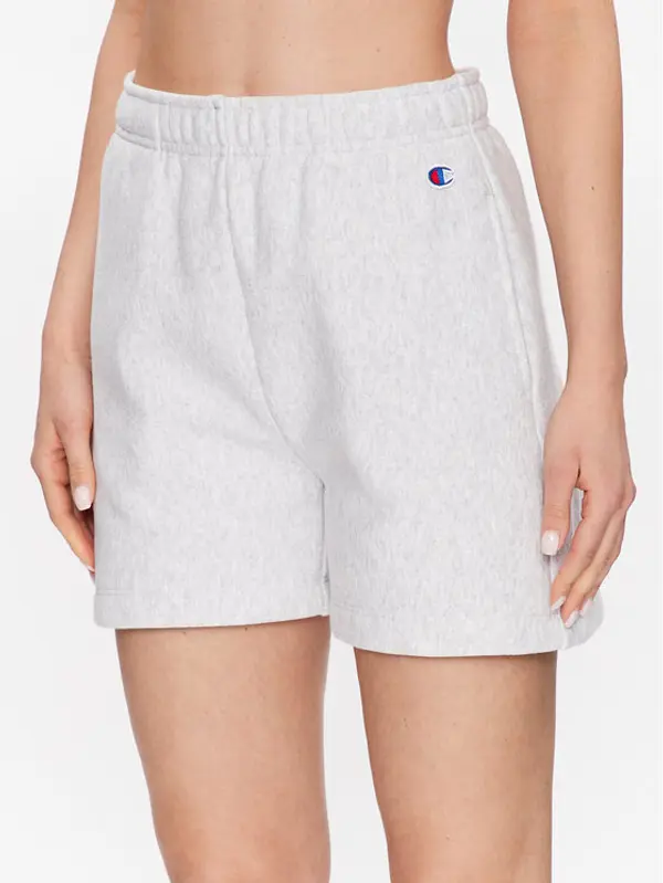 Champion Champion Sportske kratke hlače Minimal Reverse Weave 116247 Siva Regular Fit