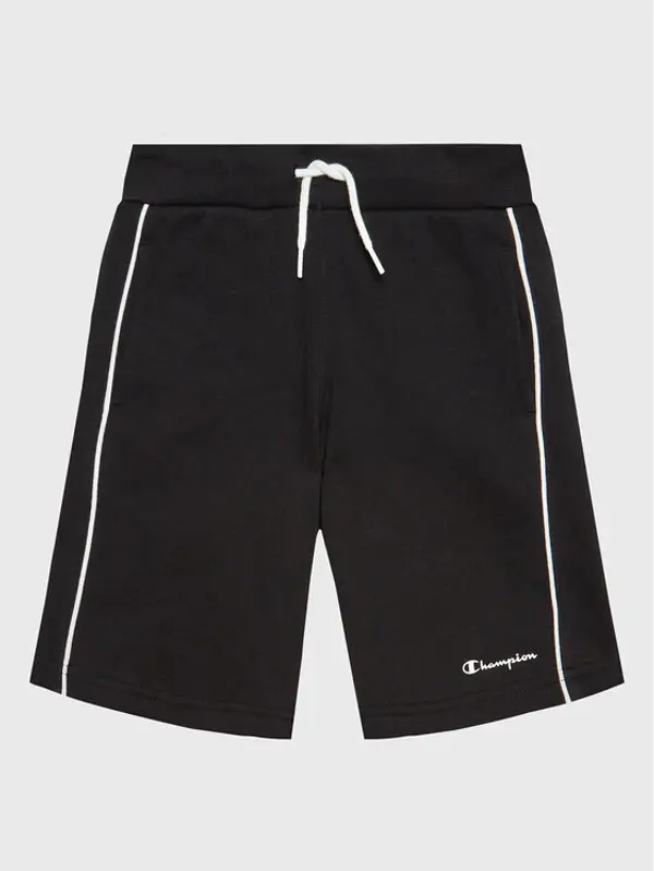 Champion Champion Sportske kratke hlače Script Logo 306147 Crna Regular Fit