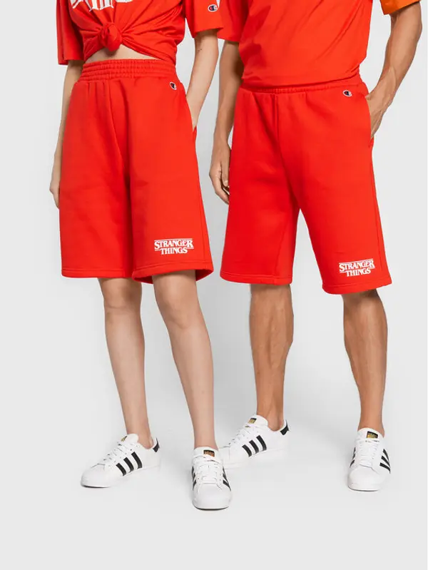 Champion Champion Sportske kratke hlače Unisex STRANGER THINGS 217782 Crvena Regular Fit