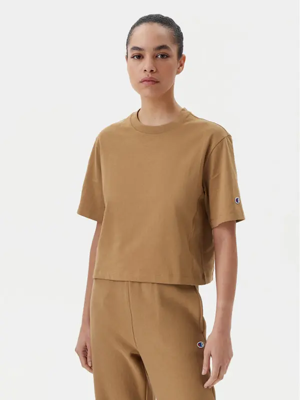Champion Champion T-shirt 117874 Bež Regular Fit