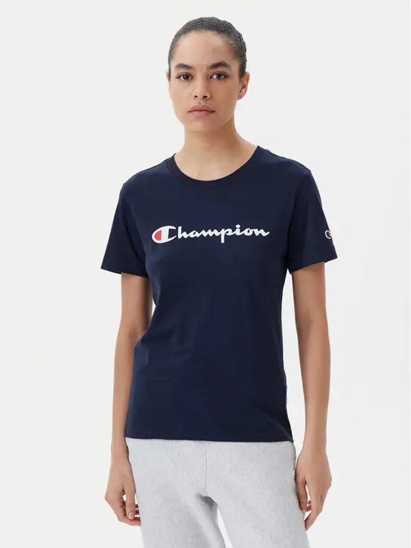 Champion Champion T-shirt 118090 Tamnoplava Slim Fit
