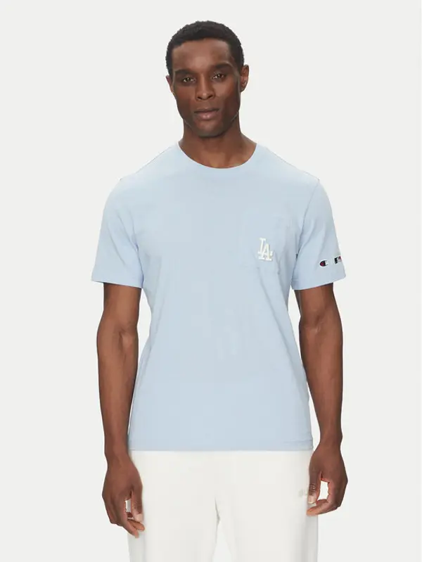 Champion Champion T-shirt 221038 Svijetloplava Regular Fit