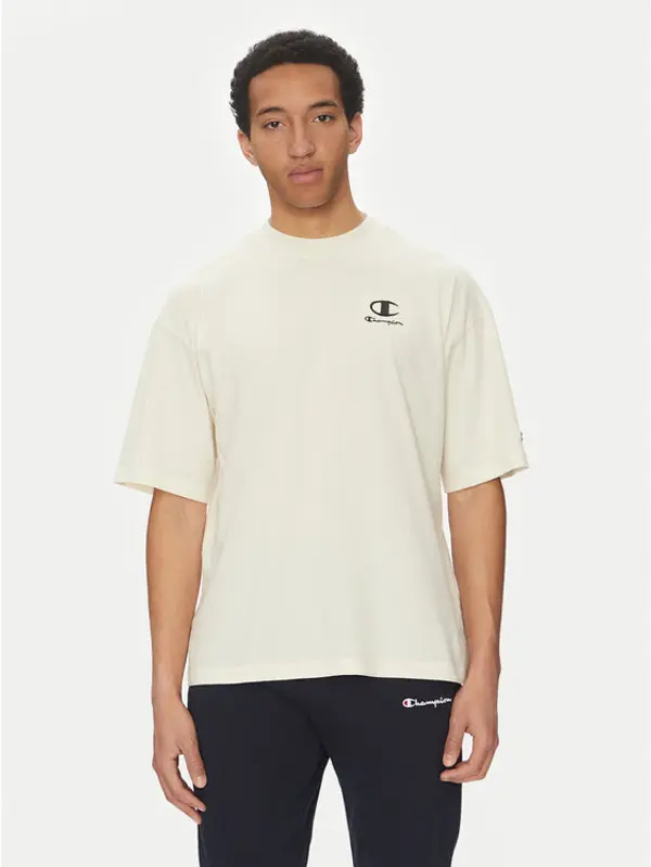 Champion Champion T-shirt 221257 Écru Regular Fit