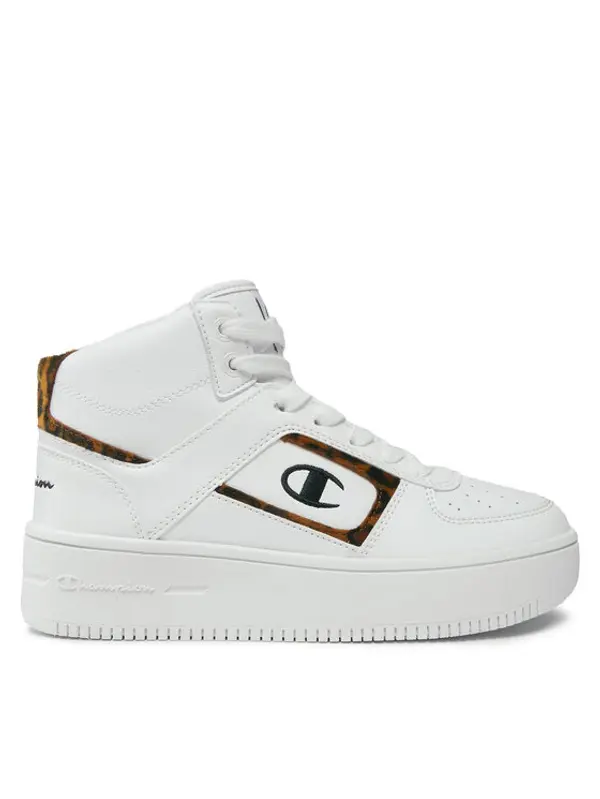 Champion Champion Tenisice Mid Cut Foul Play Plat Mid Animalie S11601-WW001 Bijela