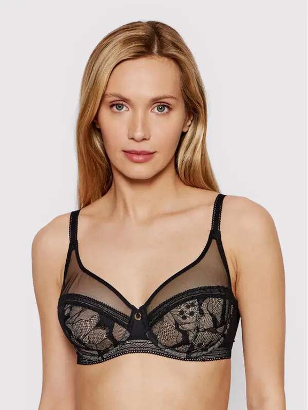 Chantelle Chantelle Grudnjak sa žicom True Lace C11M10 Crna