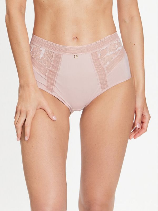 Chantelle Chantelle Klasične gaćice s visokim strukom True Lace C11M80 Ružičasta