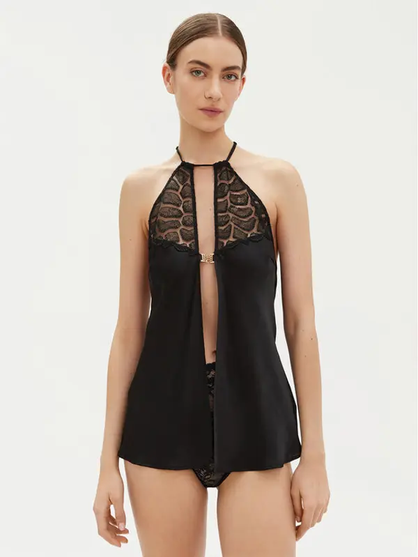 Chantelle Chantelle Podsuknja Reptilia C01NI5 Crna Regular Fit
