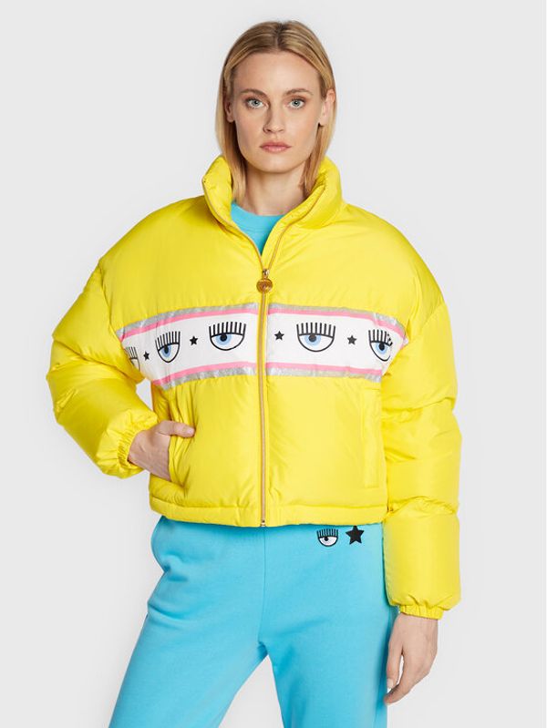 Chiara Ferragni Chiara Ferragni Pernata jakna 73CBUD03 Žuta Relaxed Fit