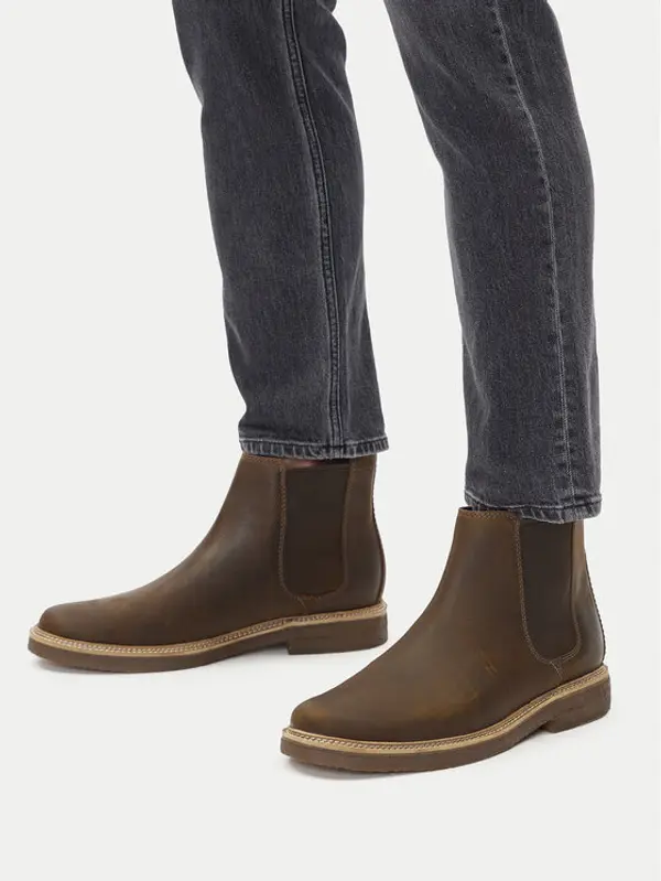 Clarks Clarks Chelsea cipele Clarkdale Easy 261735327 Smeđa