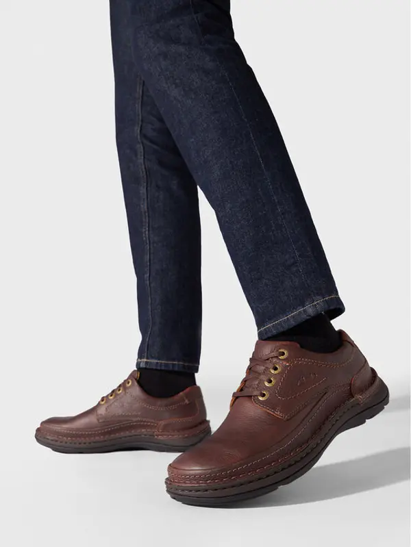 Clarks Clarks Cipele Nature Three 203390057 Smeđa