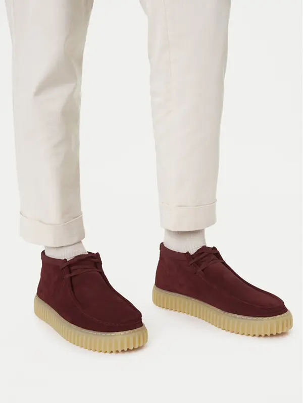 Clarks Clarks Gležnjače Torhill Hi 26183423 Tamnocrvena