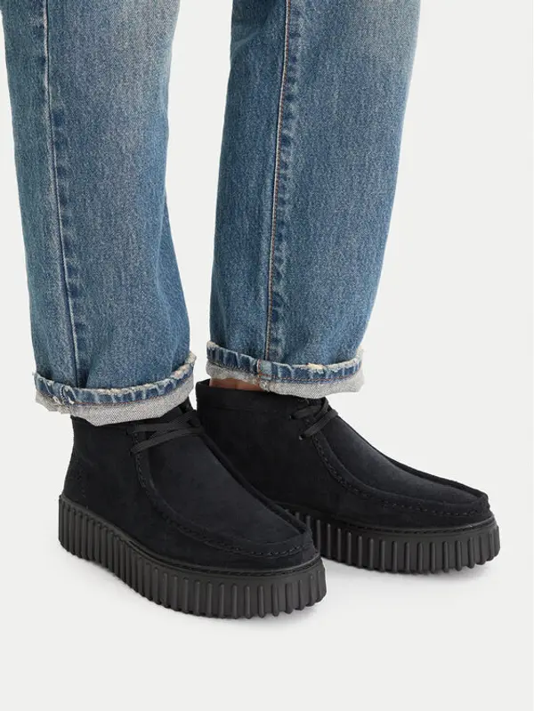 Clarks Clarks Gležnjače Torhill Moss 26179360 Crna