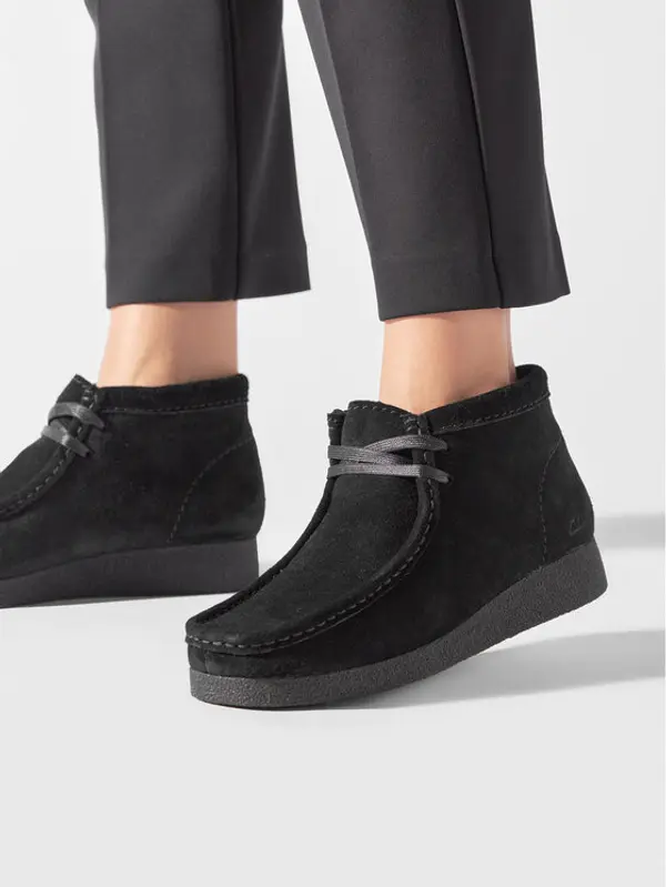 Clarks Clarks Gležnjače WallabeeEvoBt 261747434 Crna