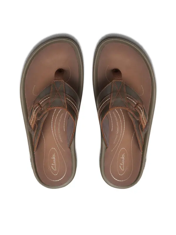 Clarks Clarks Japanke Wesley Sun 26176987 Smeđa