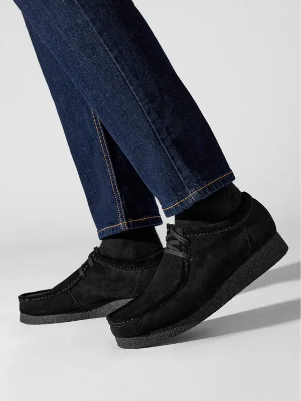 Clarks Clarks Mokasinke Wallabee Evo 261728207 Crna