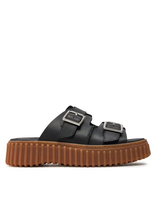 Clarks Clarks Natikače Torhill Slide 26176428 Crna
