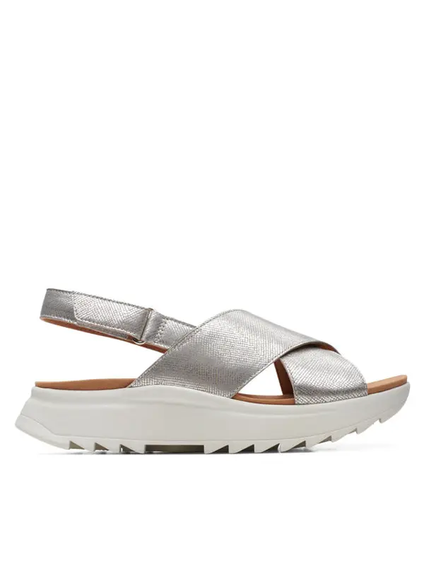 Clarks Clarks Sandale DashLite Wish 26171951 Srebrna