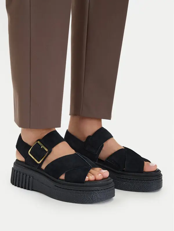 Clarks Clarks Sandale Evamar Wish 26181199 Crna