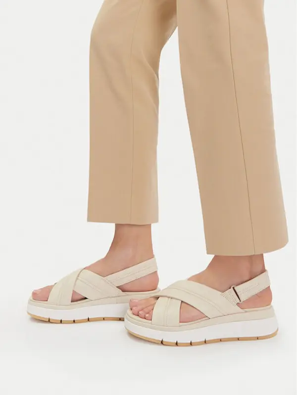 Clarks Clarks Sandale Tuscan Cross 26181470 Écru