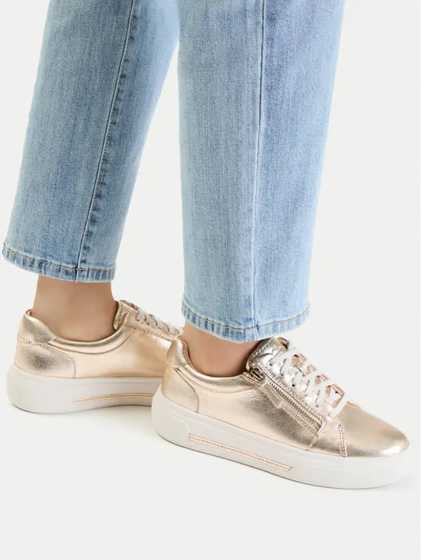 Clarks Clarks Tenisice Hollyrose Zip 26185916 Zlatna