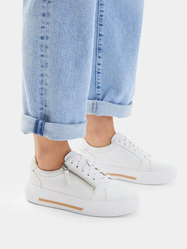 Clarks Clarks Tenisice Hollyrose Zip 26185917 Bijela