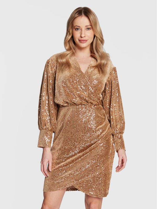 Closet London Closet London Koktel haljina JD875 Smeđa Regular Fit