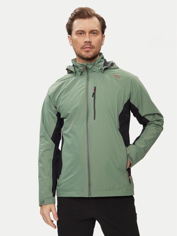 CMP CMP Vodootporna jakna 34Z5147 Zelena Regular Fit