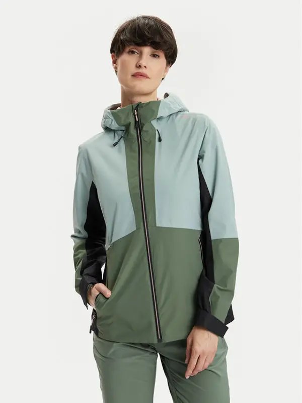 CMP CMP Vodootporna jakna 34Z6526 Zelena Regular Fit