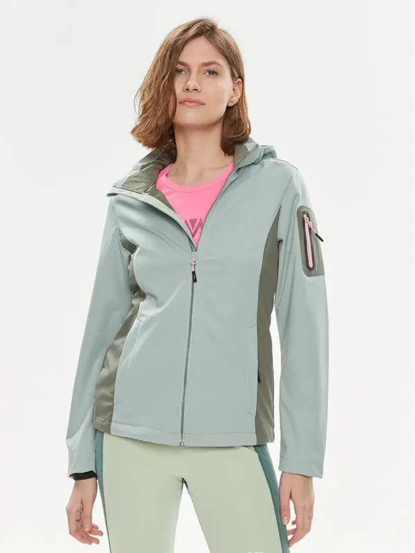 CMP CMP Vodootporna jakna 39A5016 Zelena Regular Fit