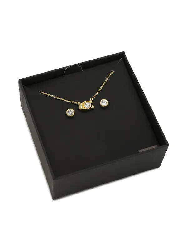 Coach Coach Set ogrlica i naušnice Signature Necklace & Earring Set 37412845GLD110 Zlatna
