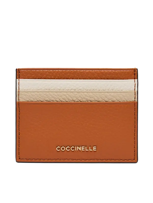 Coccinelle Coccinelle Etui za kreditne kartice M10 Metallic Tri Color E2 M10 12 95 01 Smeđa