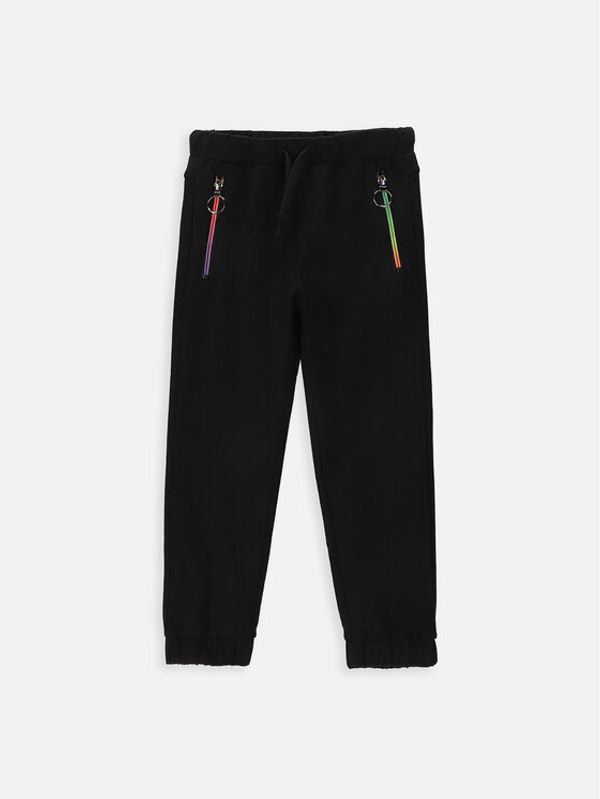 Coccodrillo Coccodrillo Donji dio trenerke WC4120101JPK Crna Regular Fit