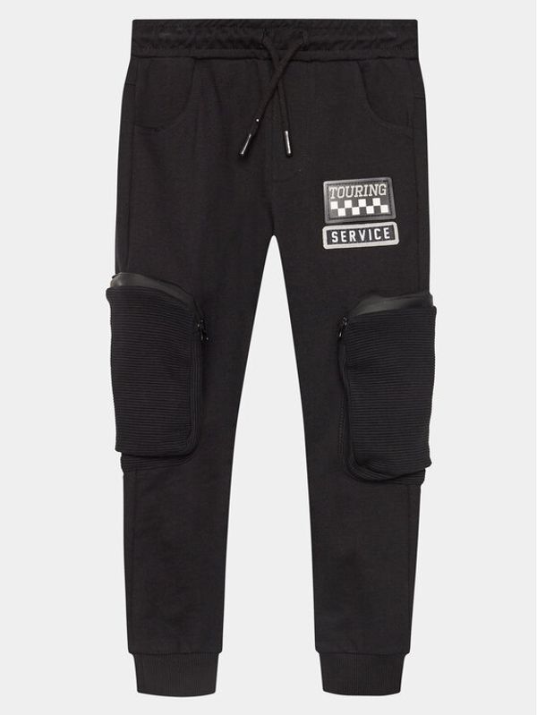 Coccodrillo Coccodrillo Donji dio trenerke WC4120101RAK Crna Slim Fit