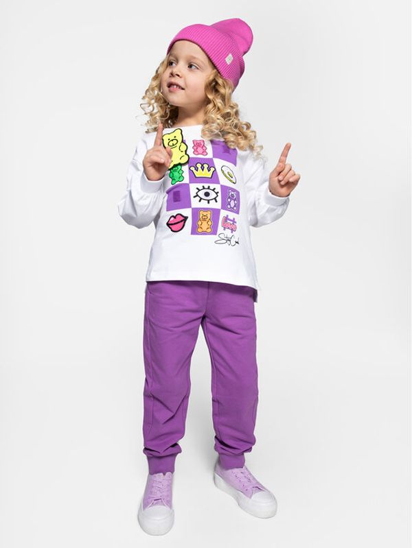 Coccodrillo Coccodrillo Donji dio trenerke WC4120102JPK Ljubičasta Regular Fit