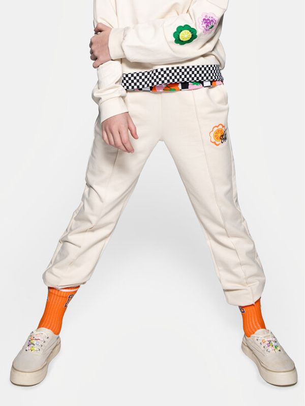 Coccodrillo Coccodrillo Donji dio trenerke WC4120102LGD Écru Regular Fit