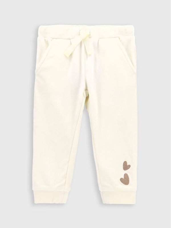 Coccodrillo Coccodrillo Donji dio trenerke ZC2120101RON Écru Regular Fit